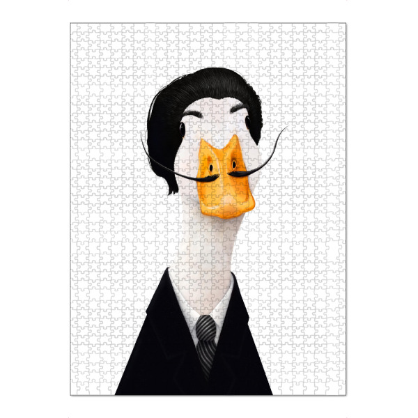 Puzzle Ravensburger "Ente Salvador Dali" artboxONE - Für Kinder,Tiere,Fashion,Für Papa,Lustig