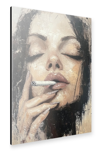 Alu-Dibond "Smoking" 30x20 cm artboxONE