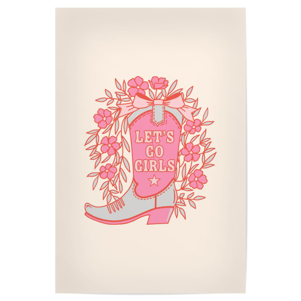 Poster "Lass uns Mädchen gehen" artboxONE - Menschen