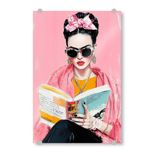 Frida reading book N