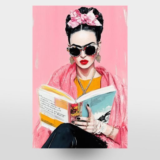 Frida reading book N