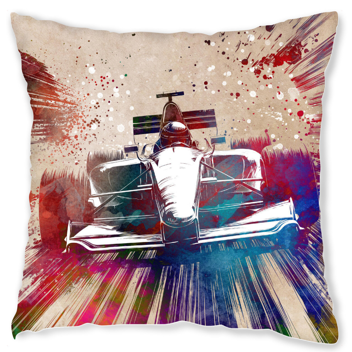 Design-Kissen "Rennsportkunst D" artboxONE - Sport / Motorsport,Sport - Sport,Autos,Rennen,Illustration