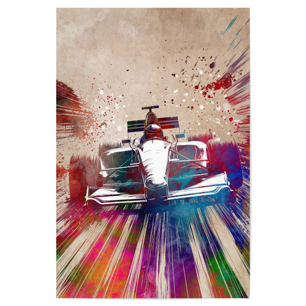 Poster "Rennsportkunst D" artboxONE - Sport / Motorsport,Sport - Sport,Autos,Rennen,Illustration