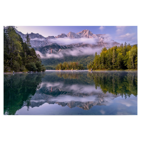 Poster "Sonnenaufgang am Eibsee in Bayern" artboxONE - Reise