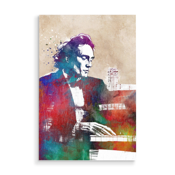 Holzbild "Pianisten Musikkunst a" artboxONE - Musik - Klavier,Pianist,Komponist,Musiker,Musik