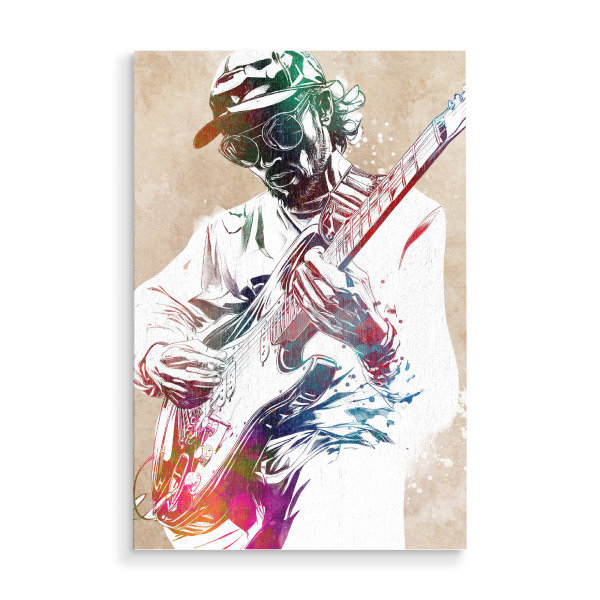 Holzbild "Gitarristmusikkunst c" artboxONE - Musik - Gitarre,Gitarrist,Musik,Instrument,Band,Jazz