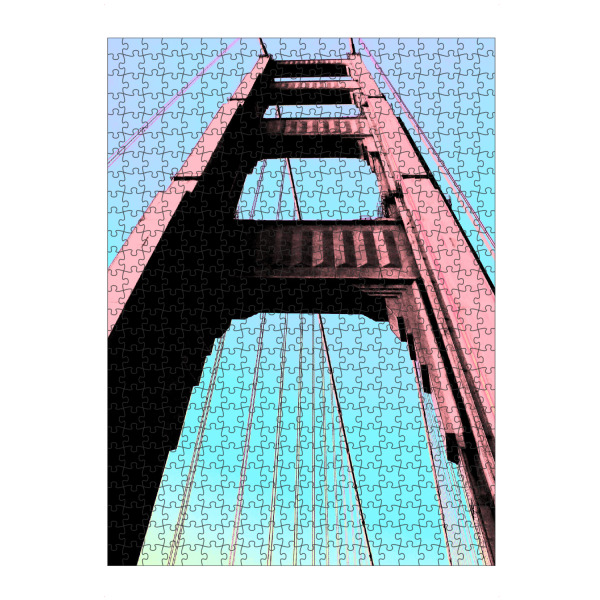 Puzzle Ravensburger "Golden Gate Bridge Pop-Art" artboxONE - Reise,Automobile,Reise / Länder,Städte / San Francisco