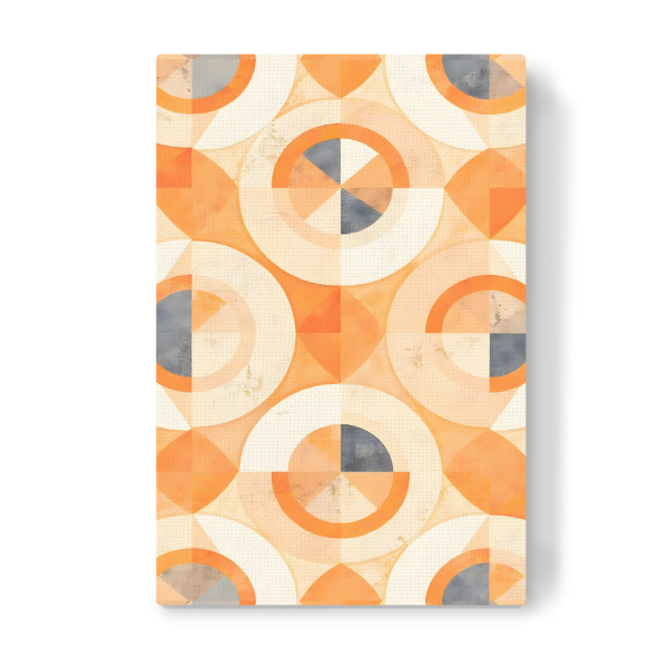 Leinwandbild "Verblasste Terra Geometrie" artboxONE - Abstrakt,Geometrie