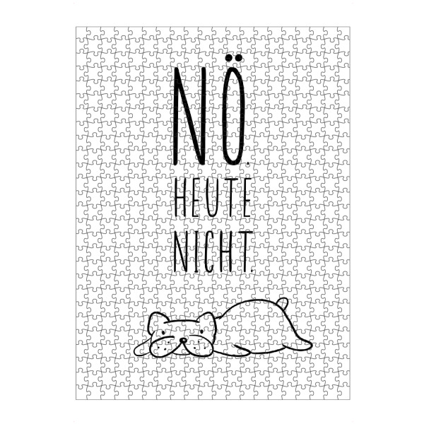 Puzzle Ravensburger "Nö heute nicht Frenchy" artboxONE - Typografie,Für Papa,Männer,Lustig