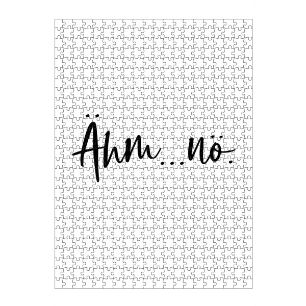 Puzzle Ravensburger "Ähm Nö" artboxONE - Typografie,Abstrakt,Lehrersprüche,Lustig