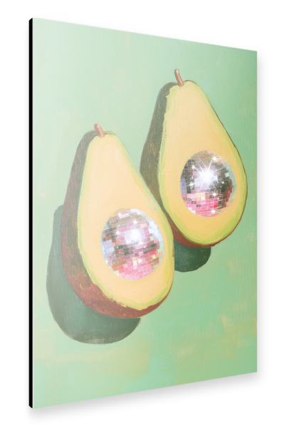 Alu-Dibond "Disco Avocado" 30x20 cm artboxONE