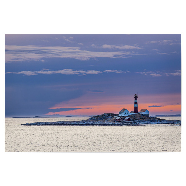 Poster 30x20 cm "Leuchtturm Landegode Fyr" artboxONE - Natur,Reise,Architektur,Reise / Strand und Meer,Reise / Länder