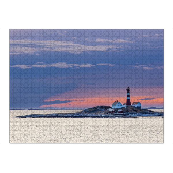 Puzzle Ravensburger "Leuchtturm Landegode Fyr" artboxONE - Natur,Reise,Architektur,Reise / Strand und Meer,Reise / Länder