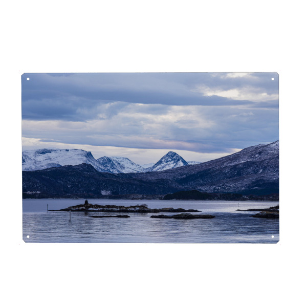 Holzbild "Berge nahe Torvik" artboxONE - Natur,Reise,Reise / Strand und Meer,Reise / Länder