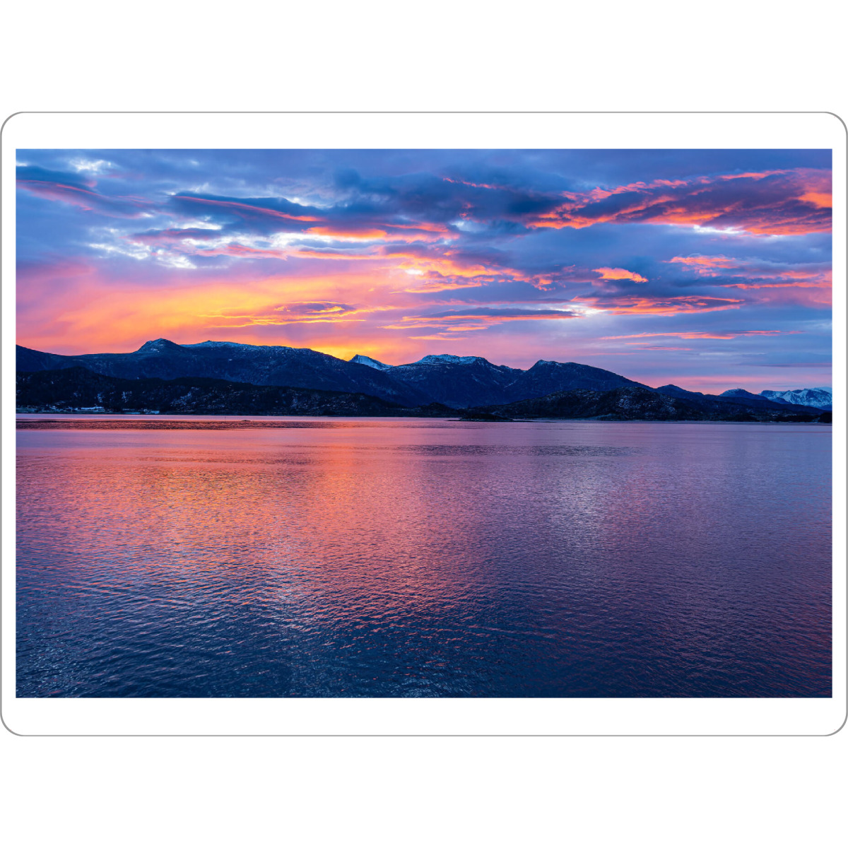 Tischset "Berge und Felsen im Sonnenaufgang" artboxONE - Natur,Reise,Reise / Strand und Meer,Reise / Länder