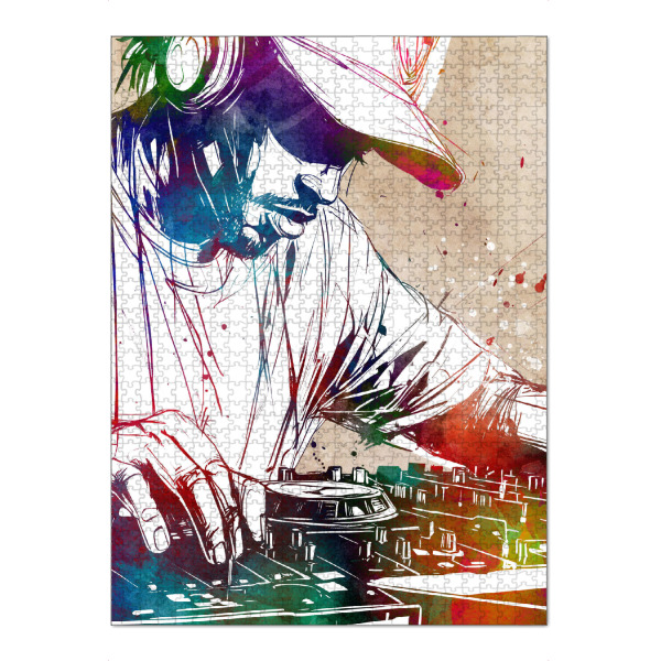 Puzzle Ravensburger "DJ -Konsolenmusik a" artboxONE - Musik - Musik,Komponist,Dj,Konsole,Sound,Party,Musiker - Bild musik