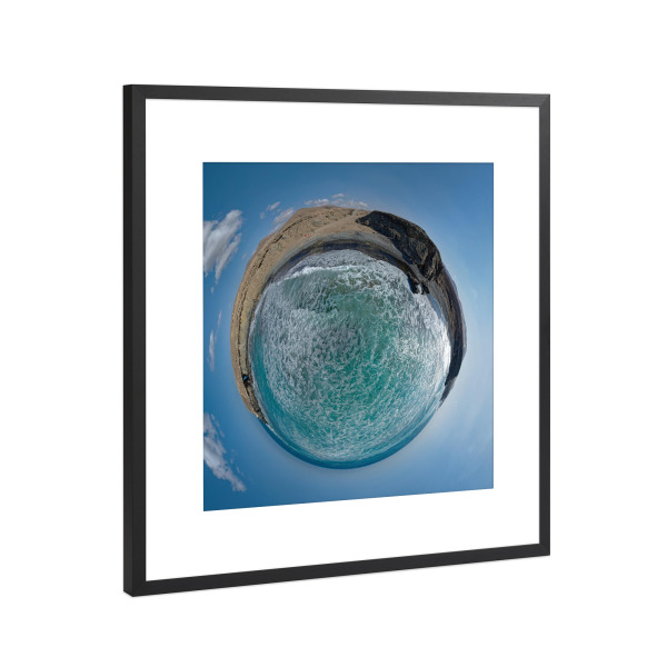 Poster mit Rahmen Schwarz (Metallic) "Fuerteventura Cueva de Bárbaritta" artboxONE - Natur,Reise,Reise / Strand und Meer,Reise / Länder