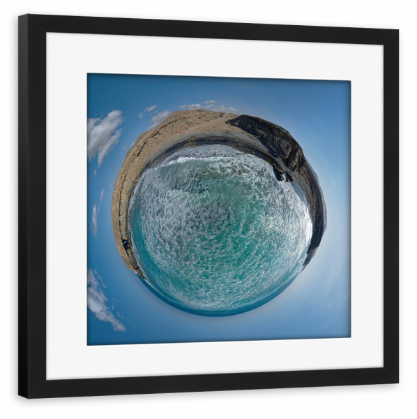 Poster mit Rahmen schwarz "Fuerteventura Cueva de Bárbaritta" artboxONE - Natur,Reise,Reise / Strand und Meer,Reise / Länder