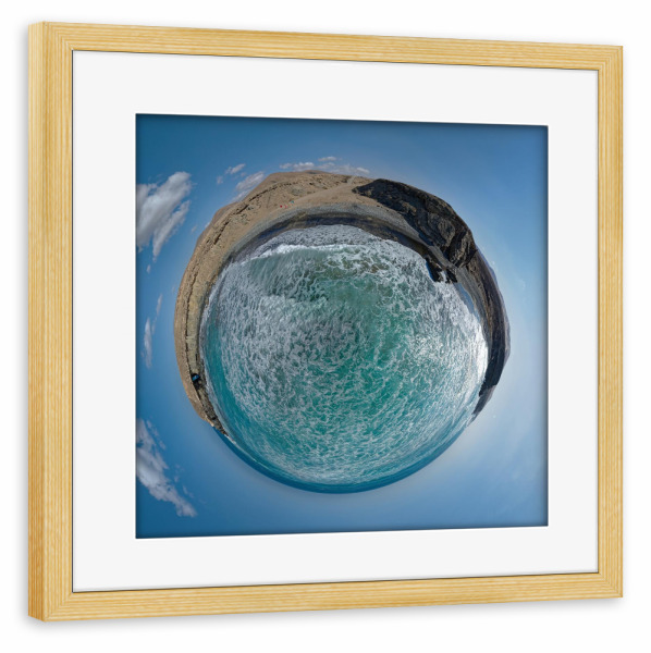 Poster mit Rahmen kiefer "Fuerteventura Cueva de Bárbaritta" artboxONE - Natur,Reise,Reise / Strand und Meer,Reise / Länder