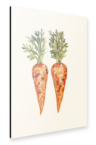 Alu-Dibond "Disco -Karotte" 75x50 cm artboxONE