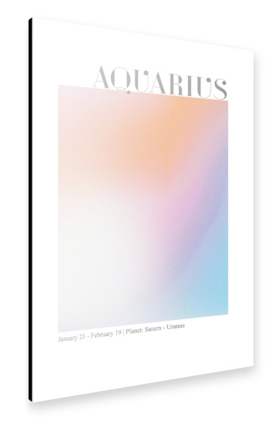 Alu-Dibond "Wassermann abstrakter Aura" 30x20 cm artboxONE