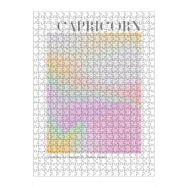 Puzzle Ravensburger "Steinbock abstrakte Aura" artboxONE - Abstrakt,Galaxy