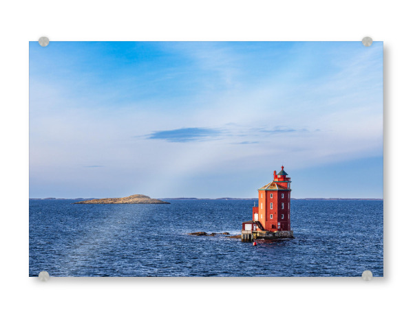 Acrylglasbild "Leuchtturm Kjeungskjær Fyr" artboxONE - Natur,Reise,Architektur,Reise / Strand und Meer