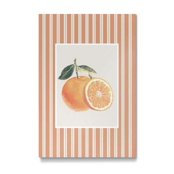 Galerie-Print "Orange im Orangenstreifenrahmen" 30x20 cm artboxONE
