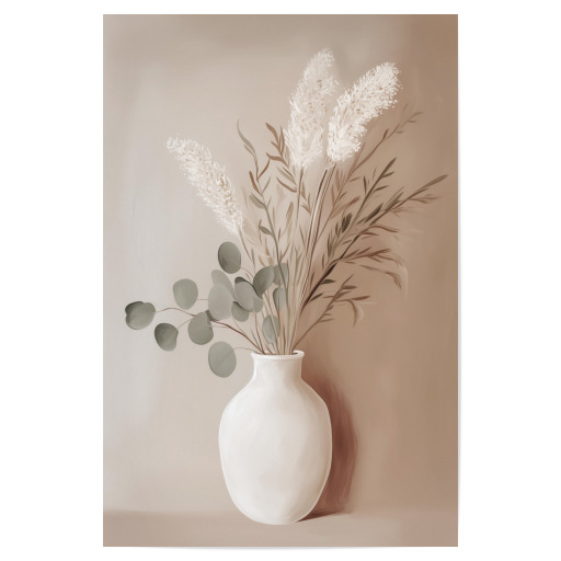 Eukalyptus Strauß mit Blumenvase