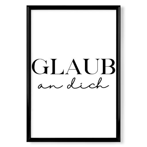 Glaub an dich Typo
