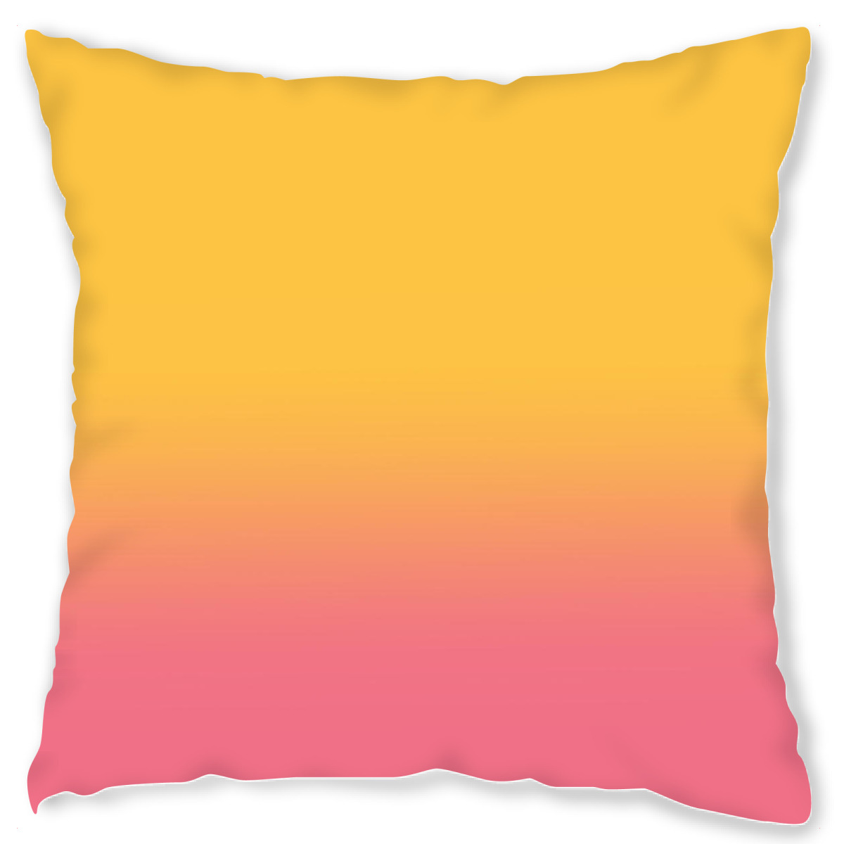 Design-Kissen "Fade Gradient Gelb Rot" artboxONE - Abstrakt,Geometrie,Fashion