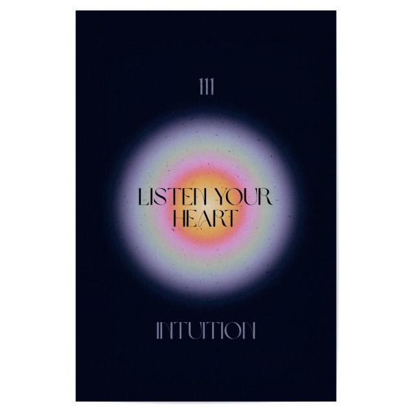 Poster 30x20 cm "Engel Nummer 111 Intuition" artboxONE - Abstrakt