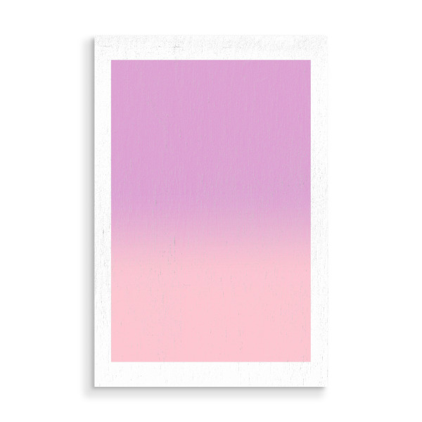 Holzbild "Fade Gradient Lila Rosa" artboxONE - Abstrakt,Geometrie,Fashion