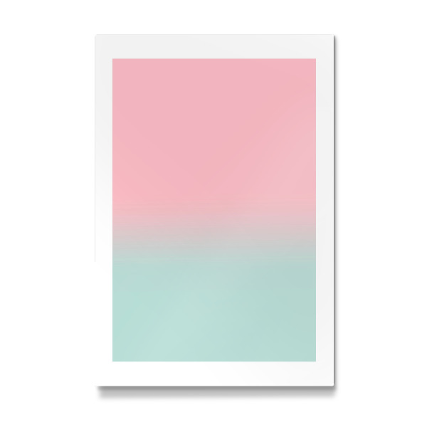 Galerie-Print "Fade Gradient Rosa Türkis" 30x20 cm artboxONE