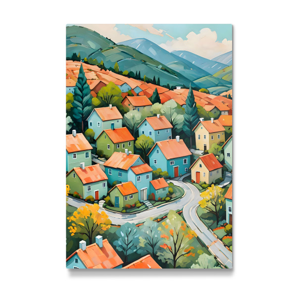 Galerie-Print "Pastellendorf Dream" 75x50 cm artboxONE