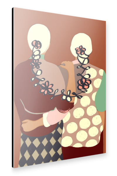 Alu-Dibond "Die Bindung" 30x20 cm artboxONE