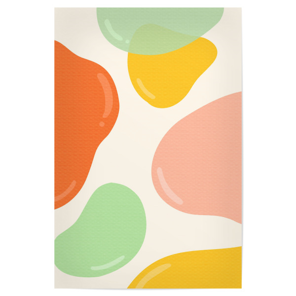 Poster 30x20 cm "Pastellblasen" artboxONE - Abstrakt,Geometrie