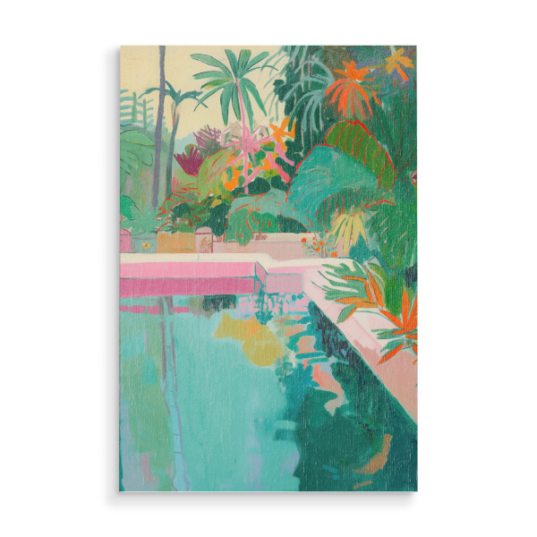 Holzbild "Exotischer Badespaß" artboxONE - Natur,Floral,Reise / Strand und Meer