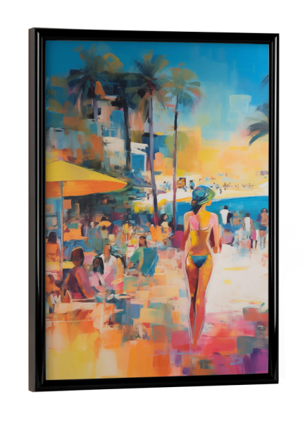 Poster mit schwarzem Rahmen "The Girl from Ipanema" artboxONE - Natur,Abstrakt,Menschen