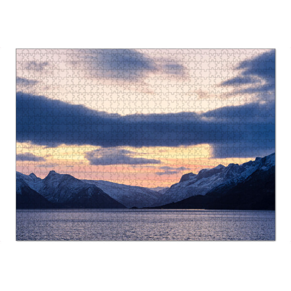 Puzzle Ravensburger "Berge und Felsennahe Ørnes" artboxONE - Natur,Reise,Reise / Strand und Meer,Reise / Länder
