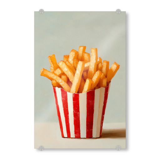 Pommes Frites Streifen Nostalgie