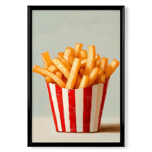 Pommes Frites Streifen Nostalgie
