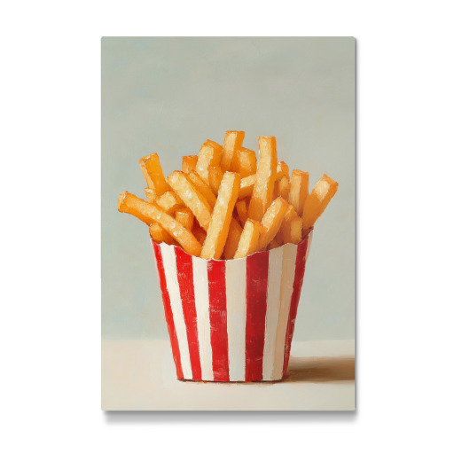 Pommes Frites Streifen Nostalgie