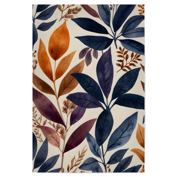 Poster "Wo Blätter Geschichten erzählen" artboxONE - Natur,Floral,Abstrakt