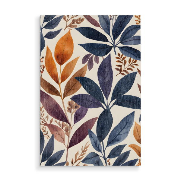 Holzbild "Wo Blätter Geschichten erzählen" artboxONE - Natur,Floral,Abstrakt