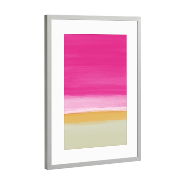 Poster mit Rahmen Silber "Balance I" artboxONE - Abstrakt,Geometrie