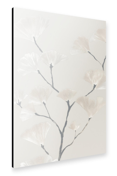 Alu-Dibond "Botanische Ginkgo Harmonie" 75x50 cm artboxONE