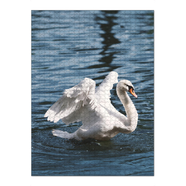 Puzzle Ravensburger "Schwan in Amsterdam" artboxONE - Tiere,Städte / Amsterdam - Schwan,Swan,Amsterdam,Tier,Flügel,Elegant - Bild schwan