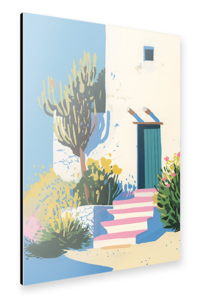 Alu-Dibond "Mediterraner Sommer Domizil" 30x20 cm artboxONE