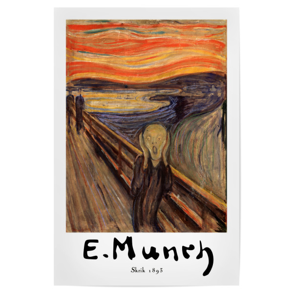 Poster 30x20 cm "Edvard Munch Skrik" artboxONE - Abstrakt